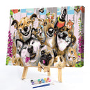 Frameless DIY Dog Cat Home Painting By Numbers Digital Picture Craft Wall Decor