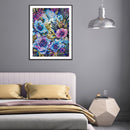 5D Diamond Painting Kit Pansy Full Round Drill DIY Mosaic Picture Home Decor