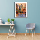 DIY Digital Picture Christmas Tree Frameless Oil Painting By Number Handicraft