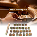 26 Stamps Zinc Alloy English Letters Stamping Symbol Set Leather Marking Tools