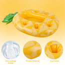 Drink Holder - Floating Bar Tray Inflatable Beer Cup Holders (Pineapple) Newly