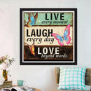 5D DIY Full Drill Diamond Painting Letter Butterfly Cross Stitch Embroidery