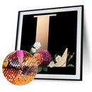 5D Diamond Painting Kit Letter L Full Round Drill DIY Mosaic Picture Wall C