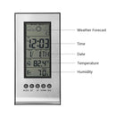 Indoor Outdoor Wireless Weather Station Alarm Clock Snooze ForecastCalendar