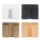 5PCS Wall Mounted Phone Charging Organizer Storage Box Stand(Light Yellow)