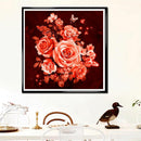 Rose 5D Diamond Painting Embroidery DIY Cross Stitch Home Decor Gift(Orange