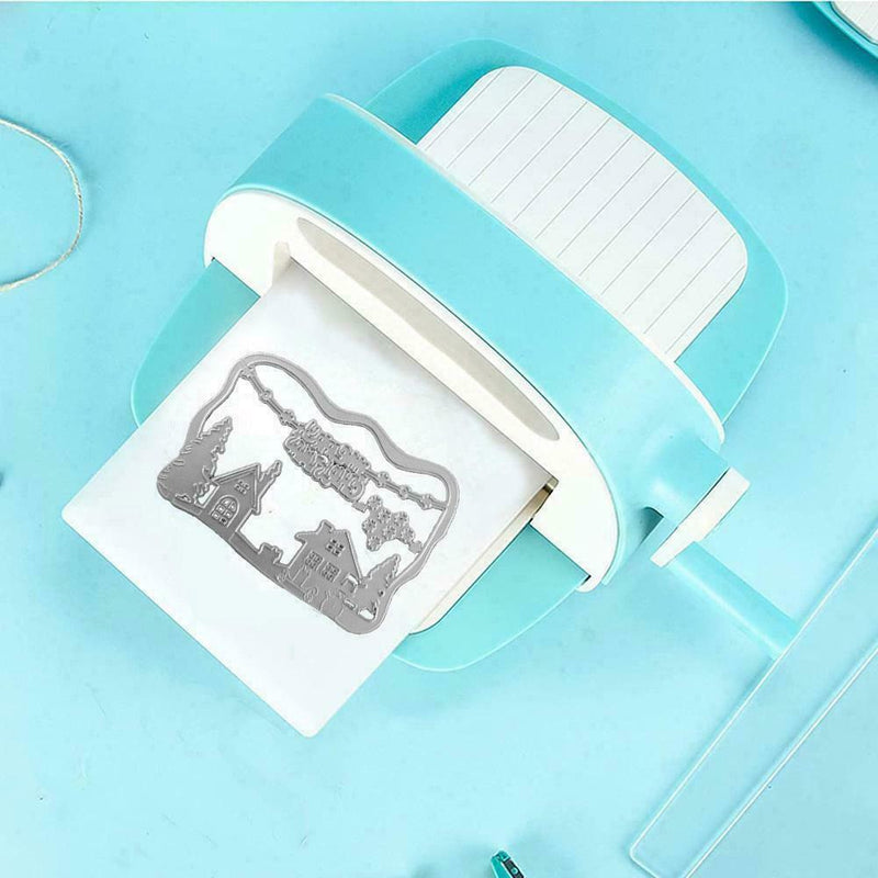 Metal Cutting Dies Cut Die Christmas Scene Scrapbook Stencil Paper Craft I4I6
