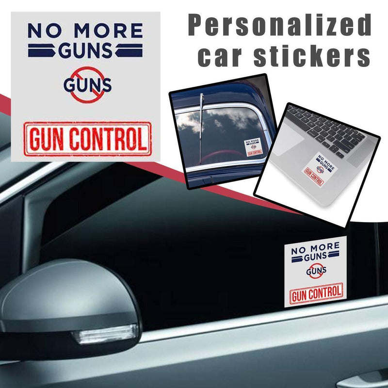 NO MORE GUNS Protect Kids From Guns Stickers Decals Window Car Bumper M3O7