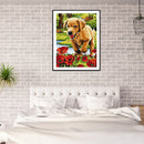 5D DIY Diamond Painting Animal Full Round Drill Wall Animal Decoration Pictur