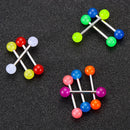 Gothic Hip Hop Cool Rock Punk Tongue Rings Barbell Luminous For 10pcs/set