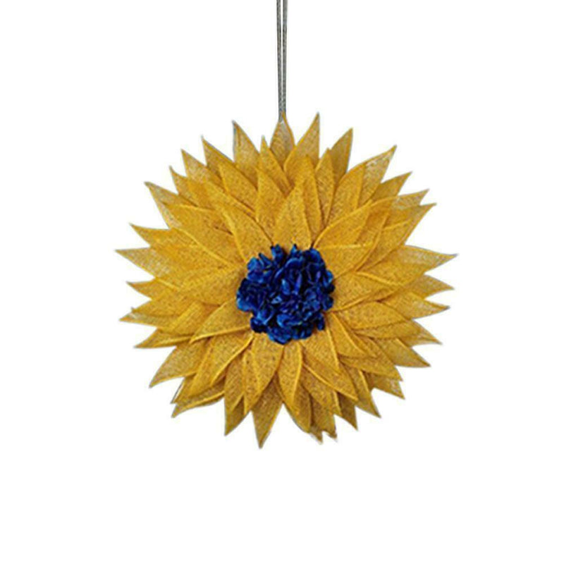 Ukrainian Flag Sunflower Car Pendant Auto Rearview Mirror Ornaments P9B3