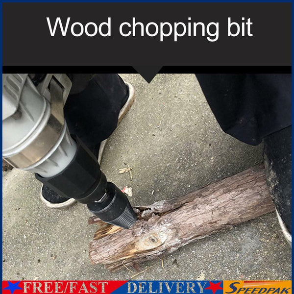 3pcs Firewood Splitter Adapter Rod Split Cone Drill Bit Woodworking Tools #F