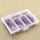 Clear Plastic Storage Box With Cap Nail Art Tips Decorations Container Tool Q9K7