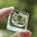 Square Glass Holder Crystal Sphere Base Ball Display Stand Transparent Support