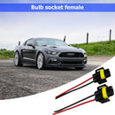 2pcs H8/H9/H11 Bulb Socket Wiring Harness Headlight Female Pig Tail Connector