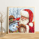 Full Cross Stitch 11CT Santa Snowman Counted Embroidery DIY Christmas Decoration
