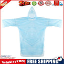 Unisex Disposable Hood Raincoat Waterproof Travel Camping Rain Coat (140cm)