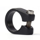 28.6mm Bicycle Seat Post Clip Aluminum MTB Road Bike Seatpost Clamp (Black)