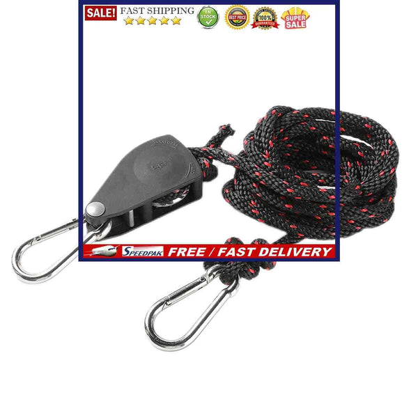 Adjustable Rope Hanger Tent Wind Rope Pulley Ratchet Hanger for Camping Outdo