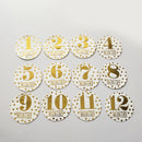 12pcs Newborn Baby Monthly Stickers Pregnant Milestone Memory Photo Props Newly