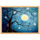 Moon Tree 5D Full Drill Diamond Painting DIY Cross Stitch Mosaic Kit (K453)