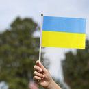 Show Ukrainian National Flags Handwaving Flags Ukraine Flag Garden Flags