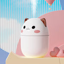 USB Mini Air Humidifier Cute Aroma Diffuser with Night Light USB Mute Purifier