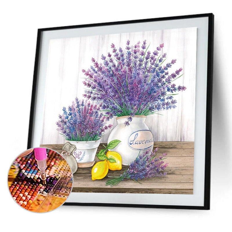 Diamond Painting Kit Lavender Bouquet Full Round Drill DIY Mosaic (sz1686)
