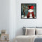 Canvas Painted Oil Paint By Numbers Snowman Red Hat DIY Bedroom Wall Arts Newly