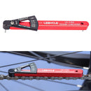 Lebycle MTB Road Bike Chain Wear Indicator Tool Bicycle Chain Gauge (Red)