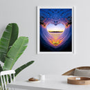 5D DIY Heart Shaped Waves Drawing Full Round Drill Diamond Painting Artwork Kit