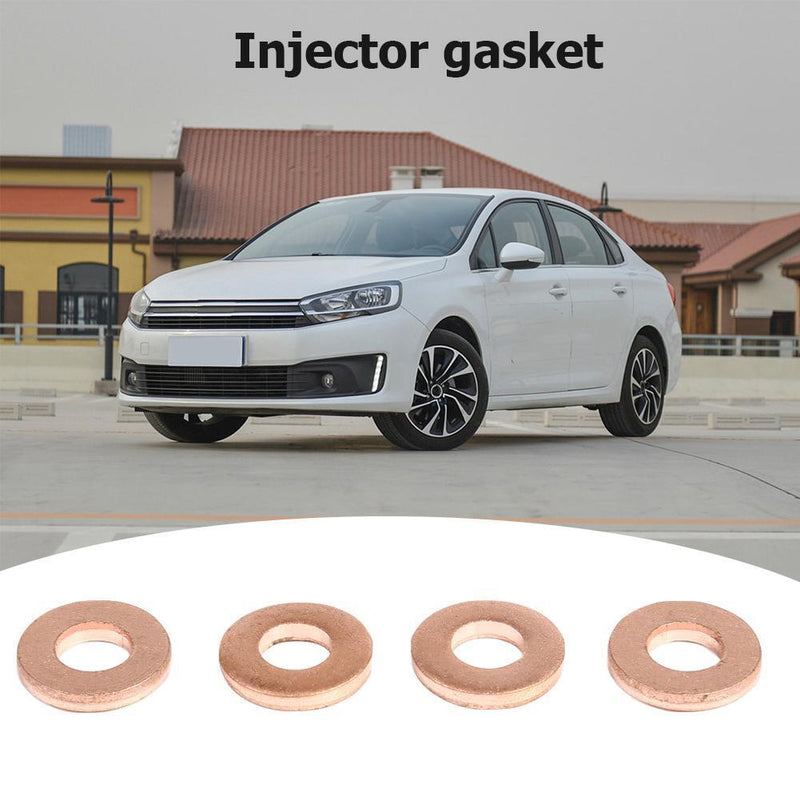 4pcs Injector Copper Washer Spacer Seal 1.6HDI O-Ring for Peugeot OE198173