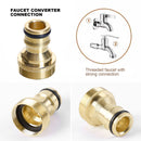 Brass Threaded Connector 3 Pack Basin Connection Garden Pants Water Pipe Adapter