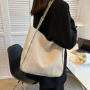 Beach Straw Shoulder Bags Women Large Leather Tote Shopping Handbag (Green)