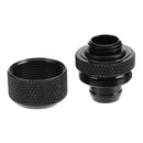 G1/4 External Thread Connector for 10x16mm PC Water Cooling System(Black) Newly