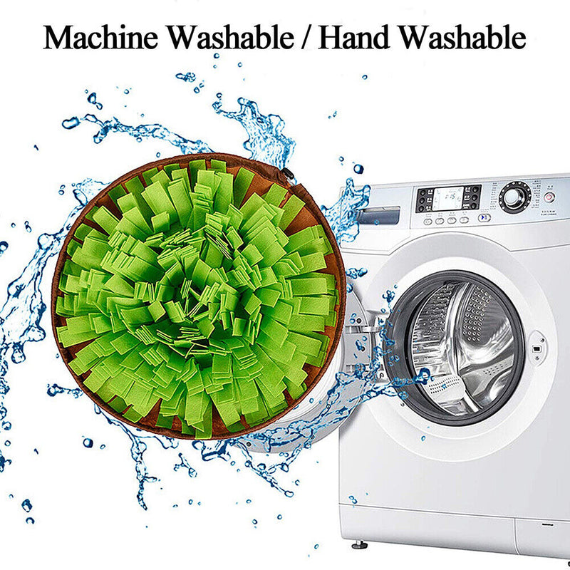 Pet Snuffle Mat, Slow Eat Bowl Nosework Training Foraging for Dogs (Green) Newly