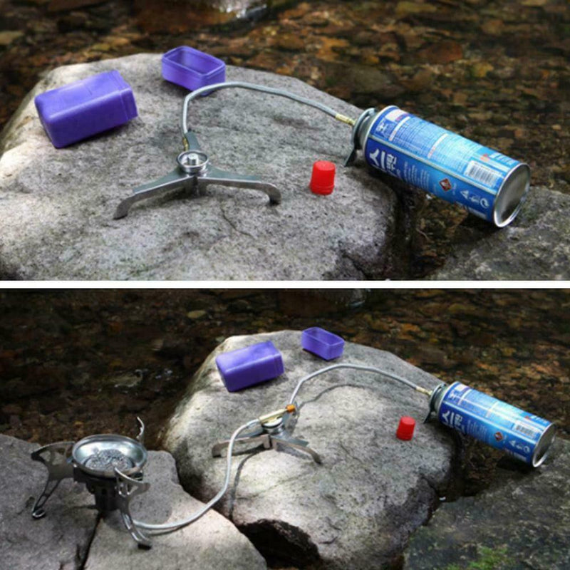 Outdoor stove head gas tank connection tool Triangle conversion universal T1D0