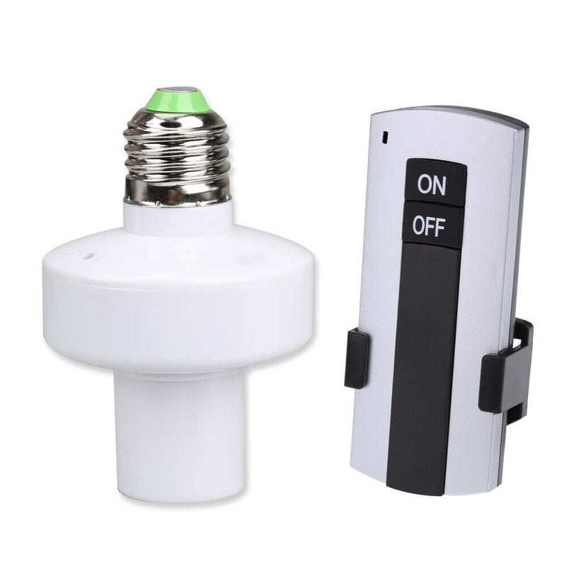 Electronic E27 Remote Controller Light Socket Lamp Holder for House Office Newly