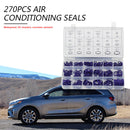 270pcs Assorted Air Conditioning Seal O-ring R22 R134a Rubber Gasket Purple
