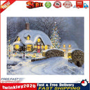 Christmas Night Snow 5D Diamond DIY Painting Craft Kit Home Wall  Decor Newly