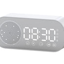 #A Wireless Bluetooth Alarm Clock Speaker Mirror Surface Clock LED Screen Music
