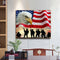 DIY Paint By Number Kit Flag Eagle Abstract No Frame for Home Decoration