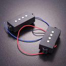 Bass Pickup Practical 2Pcs 4 String Silent Black for Precision P Bass Er