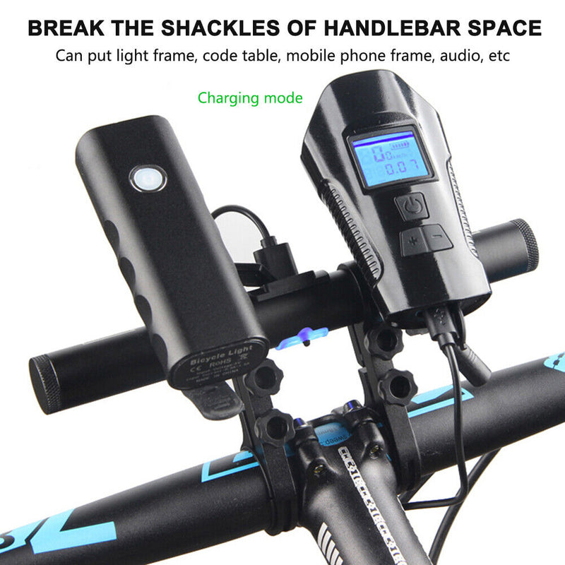 Bicycle Lamp Flashlight Bracket Clamp Extension Holder Rack Cycling Accessories