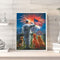 HandPainted Oil Paint Kill Time Picture Colouring Craft Veterans Salute Ban