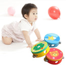 Educational Cartoon Musical Tambourine Beat Instrument Hand Drum Baby Toys Newly