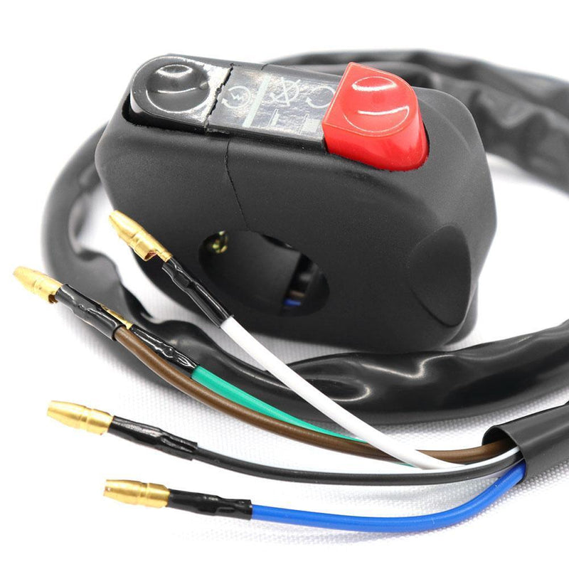 Universal 7/8in Handlebar Motorcycle ATV Start Kill On/Off Button Switch Newly
