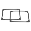 2pcs 120x120mm Anti Vibration Silicone Rubber Fan Gasket for PC Case Fan Newly