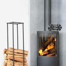 Home Efficient Heat Powered Stove Fan Log Wood Burner Double-headed Fireplace