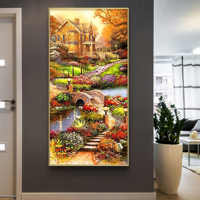 Idyllic 5D DIY Full Round Drill Diamond Painting Embroidery Cross Stitch Gi